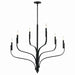 Kichler 52673BK Six Light Chandelier, Black (4)