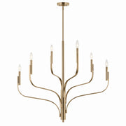 Kichler 52673CPZ Six Light Chandelier, Champagne Bronze (4)