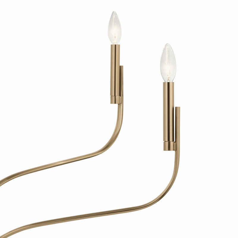 Kichler 52673CPZ Six Light Chandelier, Champagne Bronze (5)