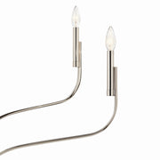 Kichler 52673PN Six Light Chandelier, Polished Nickel (4)