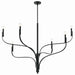 Kichler 52674BK Six Light Chandelier, Black (2)