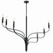 Kichler 52674BK Six Light Chandelier, Black (3)