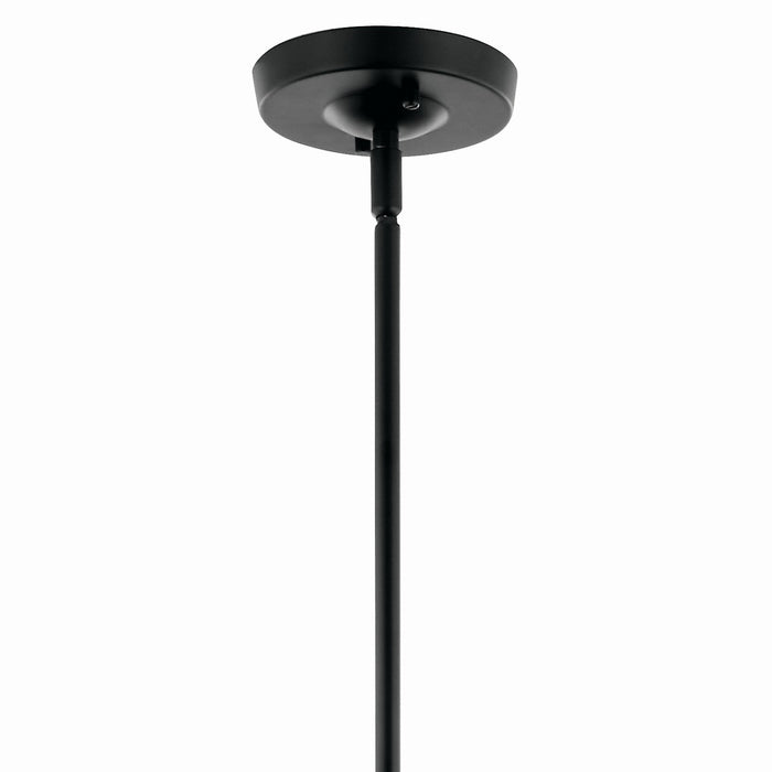 Kichler 52674BK Six Light Chandelier, Black (5)