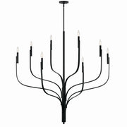 Kichler 52675BK Eight Light Chandelier, Black (3)