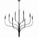 Kichler 52675BK Eight Light Chandelier, Black (3)