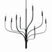 Kichler 52675BK Eight Light Chandelier, Black (4)