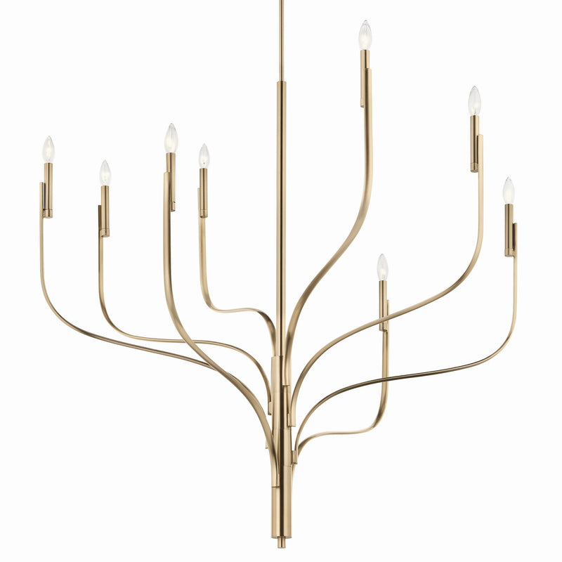 Kichler 52675CPZ Eight Light Chandelier, Champagne Bronze (4)