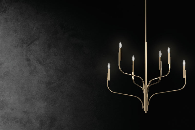 Kichler 52675CPZ Eight Light Chandelier, Champagne Bronze (6)