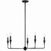 Kichler 52689BK Five Light Chandelier, Black (4)