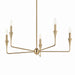Kichler 52689CPZ Five Light Chandelier, Champagne Bronze (2)