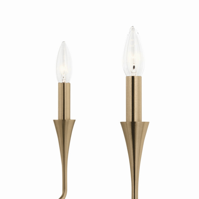 Kichler 52689CPZ Five Light Chandelier, Champagne Bronze (5)