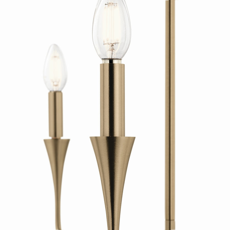 Kichler 52689CPZ Five Light Chandelier, Champagne Bronze (6)