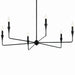 Kichler 52690BK Six Light Chandelier, Black (2)
