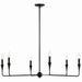 Kichler 52690BK Six Light Chandelier, Black (4)
