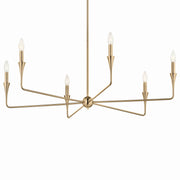 Kichler 52690CPZ Six Light Chandelier, Champagne Bronze (2)