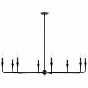 Kichler 52691BK Eight Light Chandelier, Black (4)