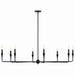 Kichler 52691BK Eight Light Chandelier, Black (4)