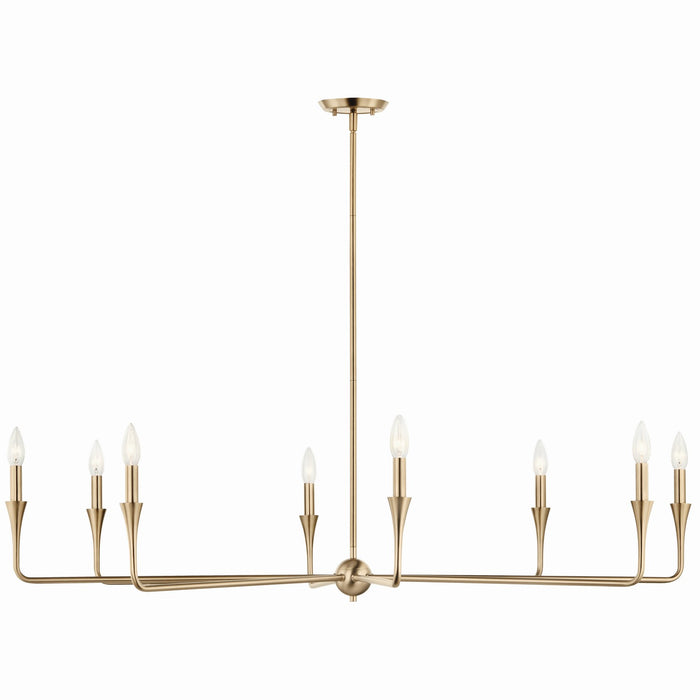 Kichler 52691CPZ Eight Light Chandelier, Champagne Bronze (3)