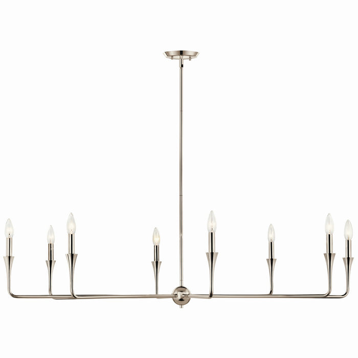 Kichler 52691PN Eight Light Chandelier, Polished Nickel (4)