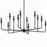 Kichler 52692BK 12 Light Chandelier, Black (2)