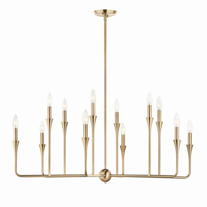 Kichler 52692CPZ 12 Light Chandelier, Champagne Bronze (4)