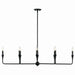 Kichler 52693BK Eight Light Linear Chandelier, Black (4)