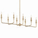 Kichler 52693CPZ Eight Light Linear Chandelier, Champagne Bronze (2)
