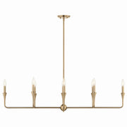 Kichler 52693CPZ Eight Light Linear Chandelier, Champagne Bronze (4)