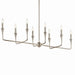 Kichler 52693PN Eight Light Linear Chandelier, Polished Nickel (2)