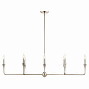 Kichler 52693PN Eight Light Linear Chandelier, Polished Nickel (4)