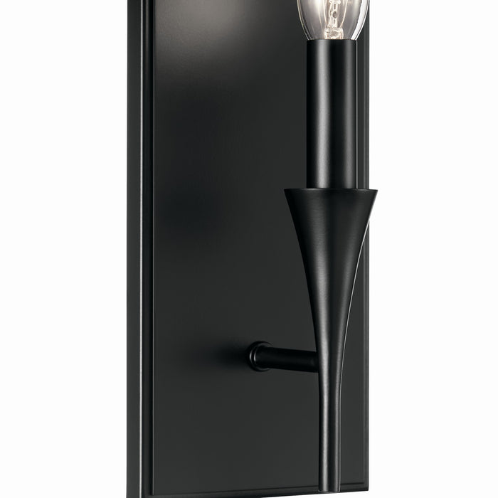 Kichler 52694BK One Light Wall Sconce, Black (2)