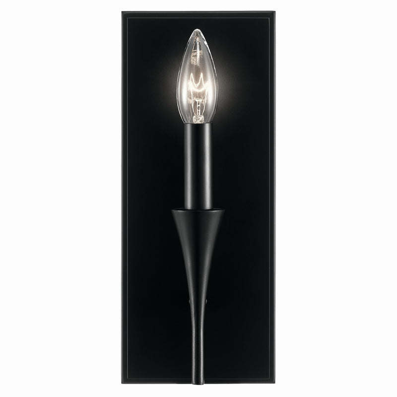 Kichler 52694BK One Light Wall Sconce, Black (3)