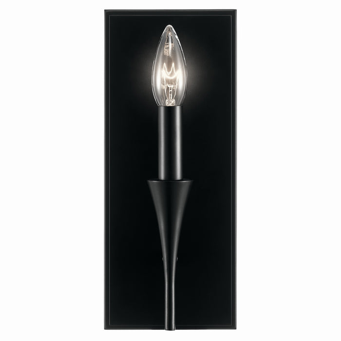 Kichler 52694BK One Light Wall Sconce, Black (3)