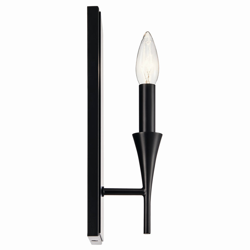 Kichler 52694BK One Light Wall Sconce, Black (4)