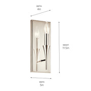 Kichler 52694PN One Light Wall Sconce, Polished Nickel (5)
