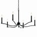 Kichler 52695BK Six Light Chandelier, Black (2)