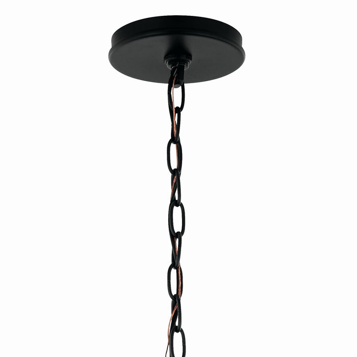 Kichler 52695BK Six Light Chandelier, Black (3)