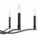 Kichler 52695BK Six Light Chandelier, Black (6)