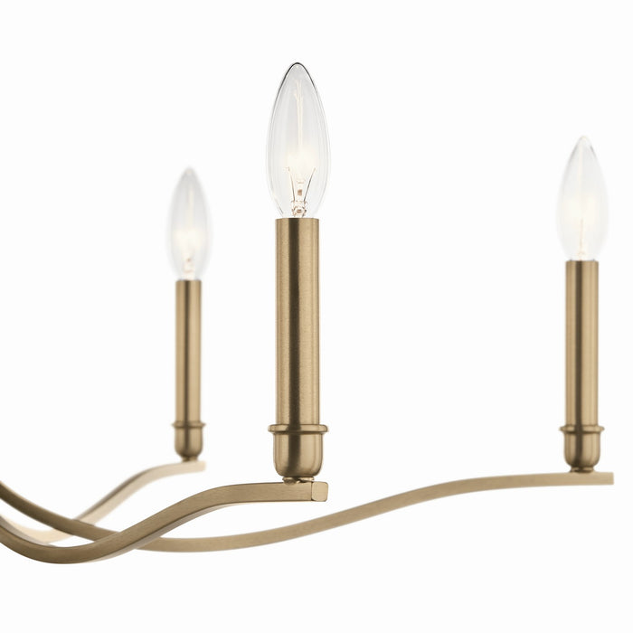 Kichler 52695CPZ Six Light Chandelier, Champagne Bronze (6)