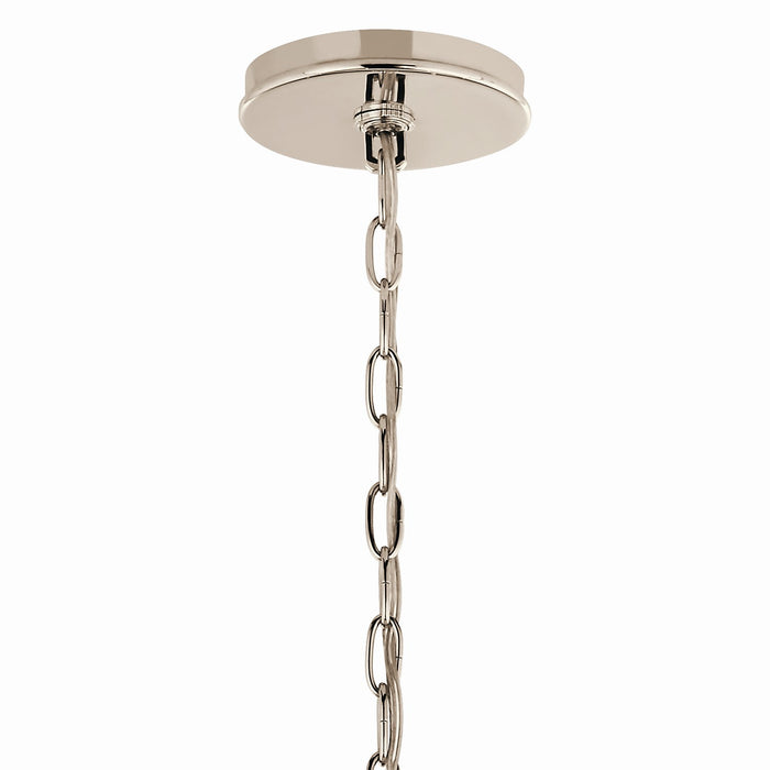 Kichler 52695PN Six Light Chandelier, Polished Nickel (3)