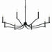 Kichler 52697BK Eight Light Chandelier, Black (2)