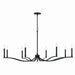 Kichler 52697BK Eight Light Chandelier, Black (4)