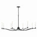 Kichler 52697BK Eight Light Chandelier, Black (5)