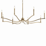Kichler 52697CPZ Eight Light Chandelier, Champagne Bronze (2)