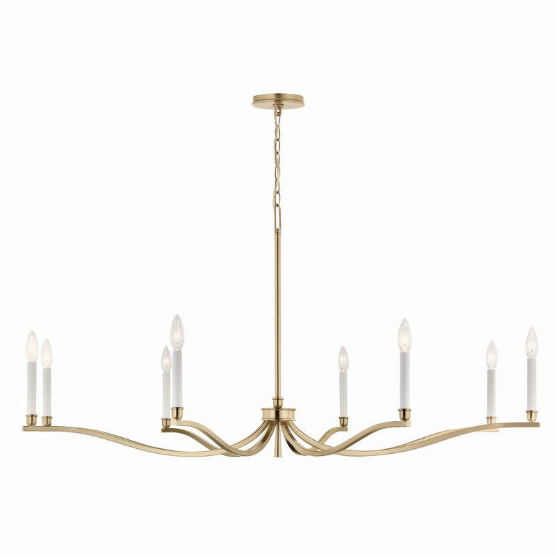 Kichler 52697CPZ Eight Light Chandelier, Champagne Bronze (5)