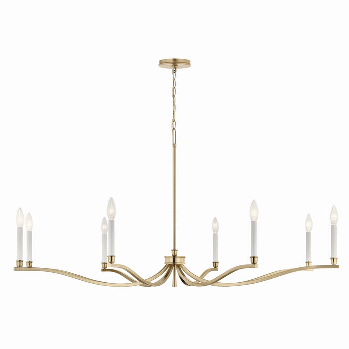 Kichler 52697CPZ Eight Light Chandelier, Champagne Bronze (5)