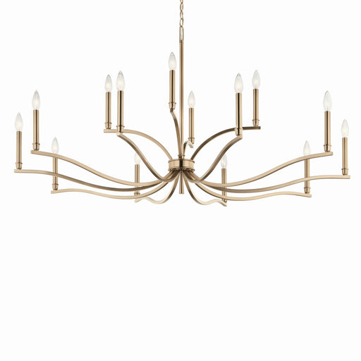 Kichler 52698CPZ 14 Light Chandelier, Champagne Bronze (2)
