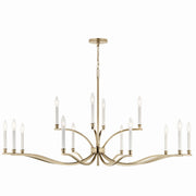 Kichler 52698CPZ 14 Light Chandelier, Champagne Bronze (5)
