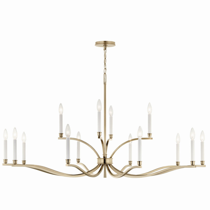 Kichler 52698CPZ 14 Light Chandelier, Champagne Bronze (5)