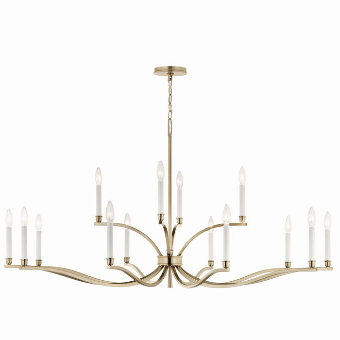 Kichler 52698CPZ 14 Light Chandelier, Champagne Bronze (5)